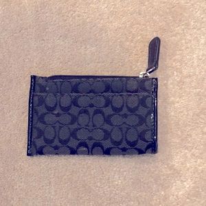 Coach signature small change purse wallet